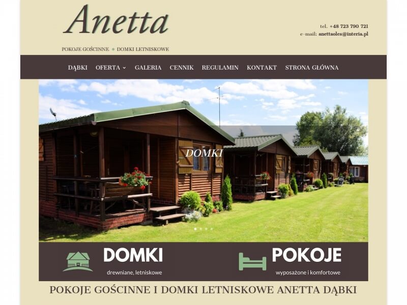 Anetta - pokoje i domki