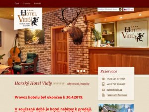 Horsky hotel VIDLY - Schronisko Jesenik